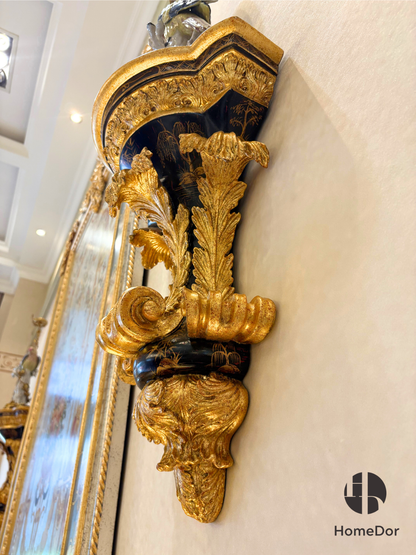 HomeDor × FH&amp;Home | Decoración de pared con pedestal vintage de estilo rococó 