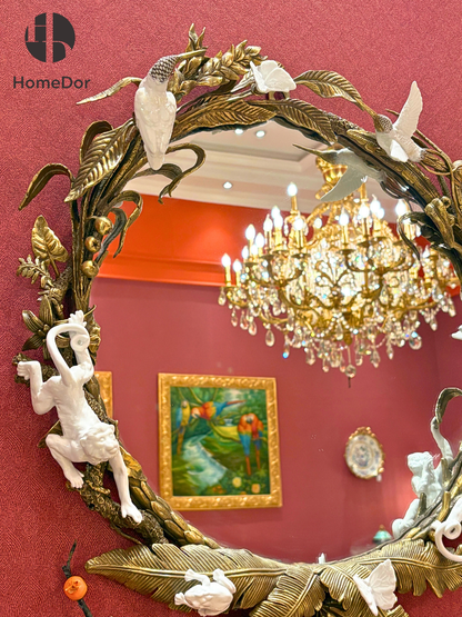 مرآة هوم دور النحاسية تروبيكس وايلدوود مينجيري