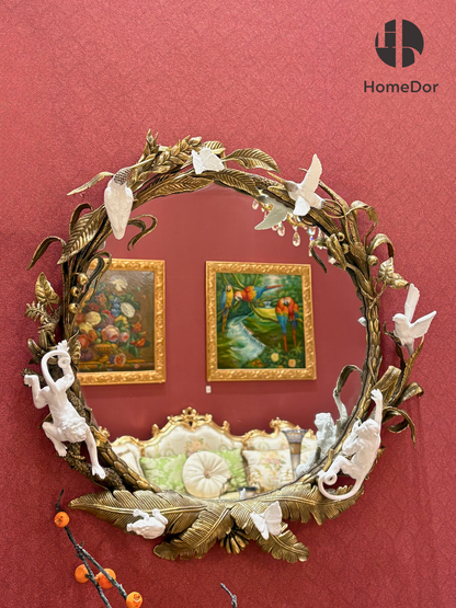 مرآة هوم دور النحاسية تروبيكس وايلدوود مينجيري