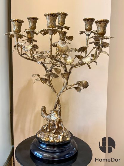 Exquisito candelabro con ramas de camello de inspiración árabe HomeDor