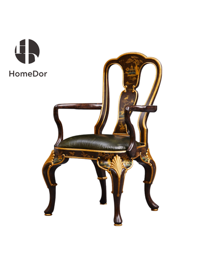 Juego de sala de juegos Majong dorado de obsidiana HomeDor Chinoiserie
