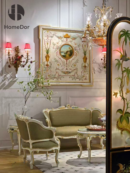 ديكور حائط فضي رائع على الطراز الريفي من هوم دور