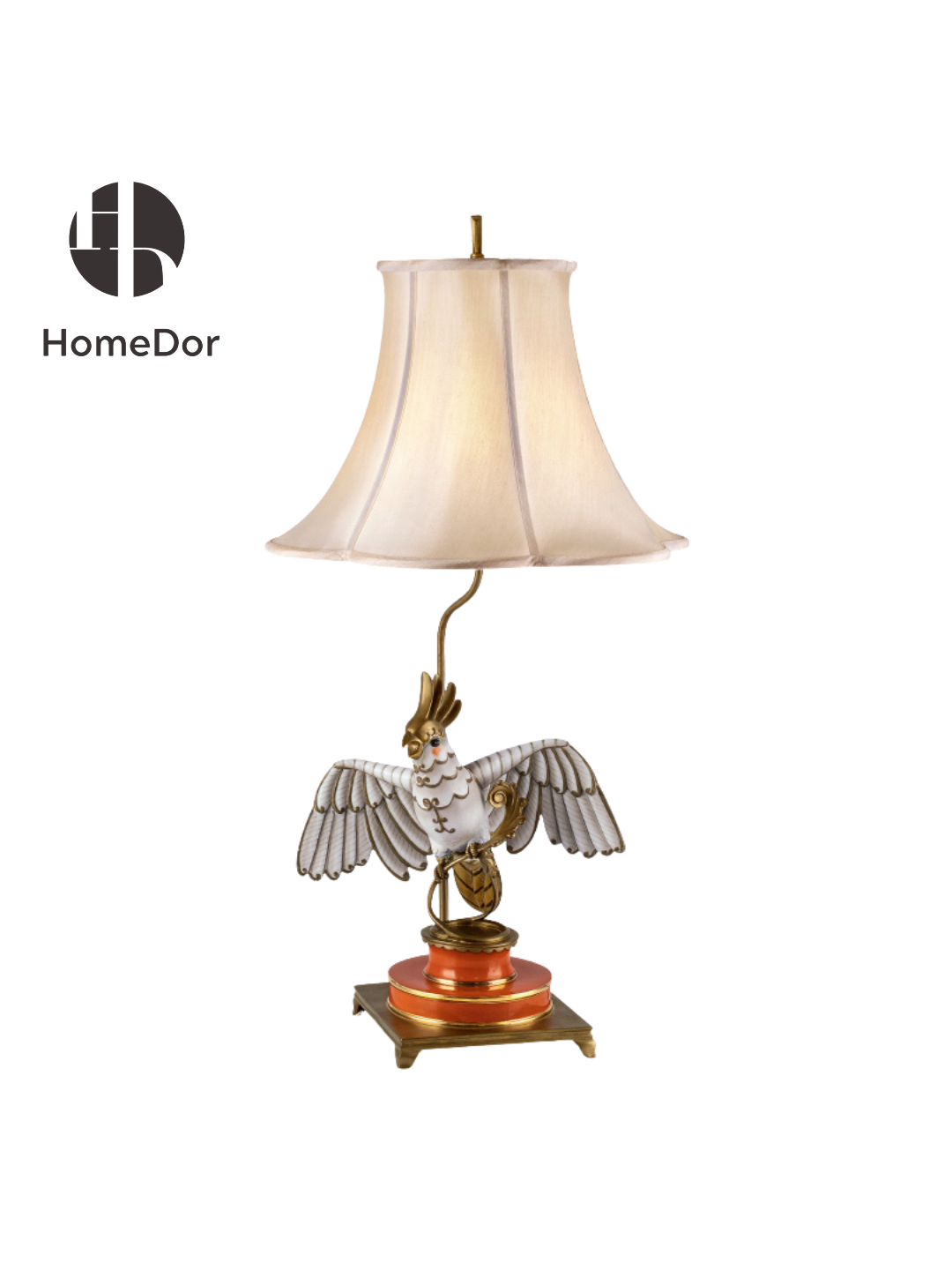 Esta lámpara de mesa con forma de cacatúa blanca es una encantadora combinación de diseño artístico e iluminación suave, perfecta para dormitorios, rincones de lectura o espacios con decoración ecléctica.