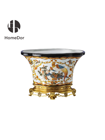 HomeDor × FH&Home | Royal Golden Pheasant & Floral Gilt Decor Set