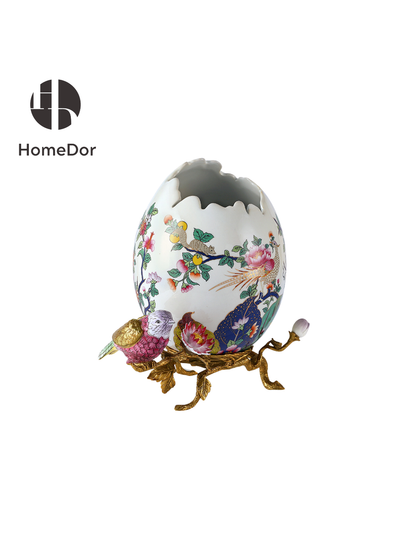 HomeDor × FH&Home | Luxe Classical Polychrome Bird-Blossom Decor Set-I