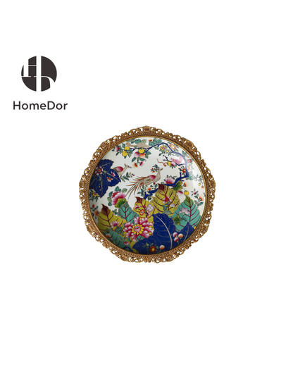 HomeDor × FH&Home | Luxe Classical Polychrome Bird-Blossom Decor Set-I