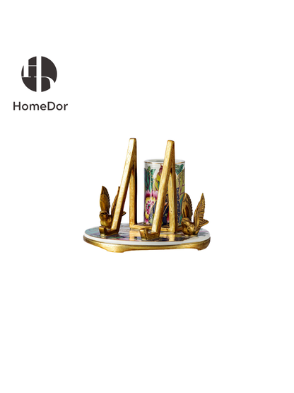 HomeDor × FH&Home | Luxe Classical Polychrome Bird-Blossom Decor Set-I