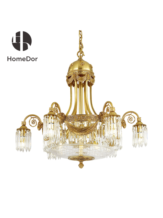 HomeDor × FH&amp;Home | ثريا نحاسية عتيقة الطراز الباروكي