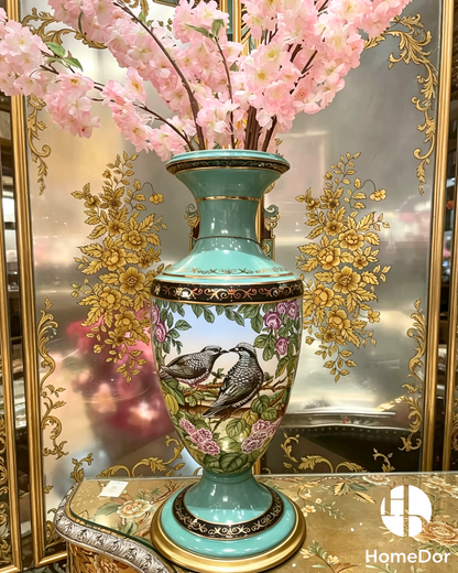 Emerald Garden Lovebirds Decorative Ensemble