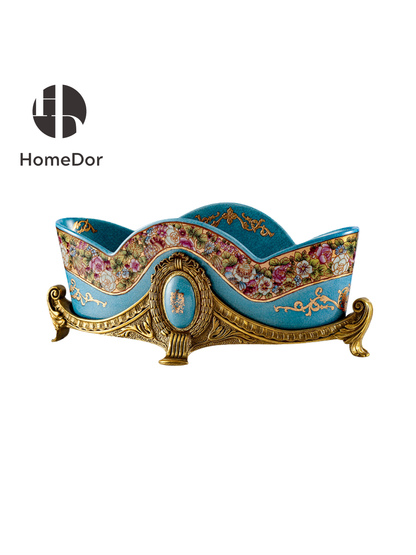 Rococo Turquoise Jardinière