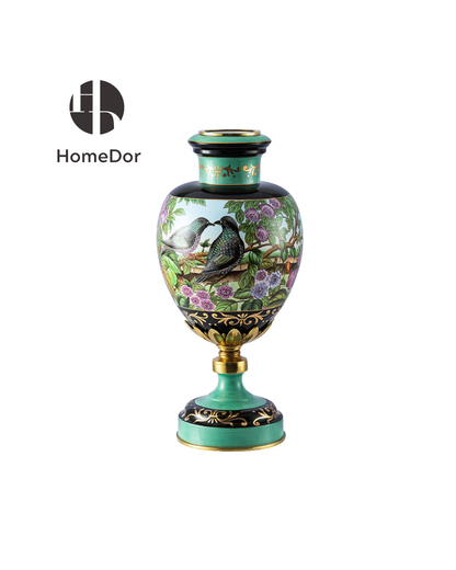 Emerald Garden Lovebirds Decorative Ensemble