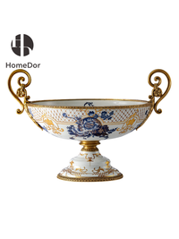 Blue Herbarium Tazza: L67cm × W49cm × H42cm