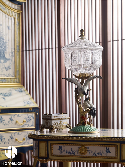 HomeDor Opulent Classical Oriental Porcelain Ashtray