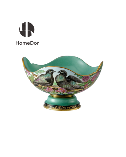 Emerald Garden Lovebirds Decorative Ensemble