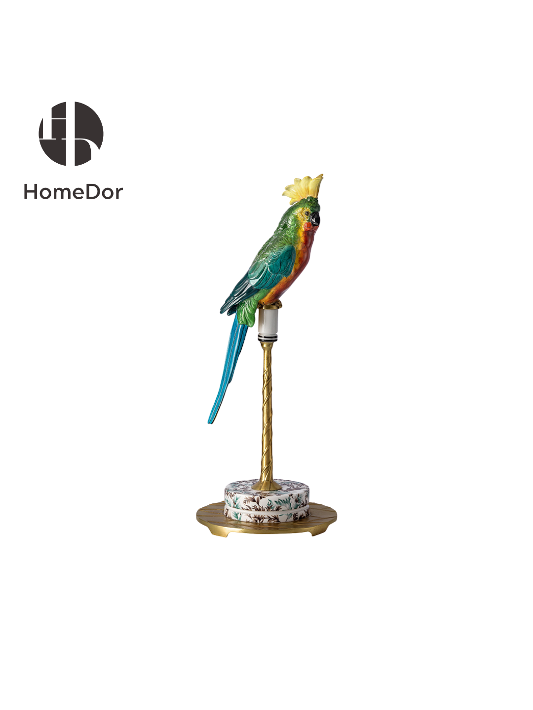 HomeDor × FH&Home | Vibrant Long-Tailed Parrot Decor Set
