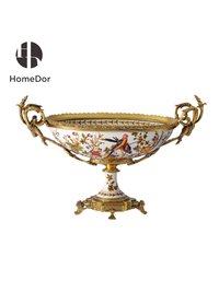 Footed Bowl: L39cm × W19cm × H25cm