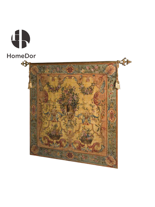 ديكور حائط زهري عتيق رائع على الطراز القديم