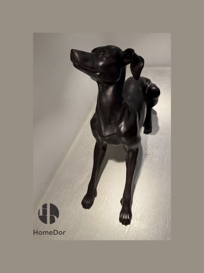 HomeDor HomeDor × FH&Home | Luxury Classical-styled Bronze Dog Sculpture-Sculpture-Style A/L60cm × W23cm × H54cm-
