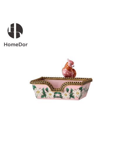 Romantic Pink Songbird Garden Decorative Ensemble