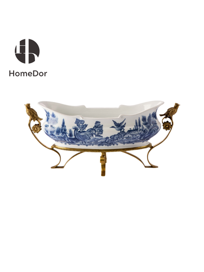 Blue Willow Chinoiserie Ormolu Collection