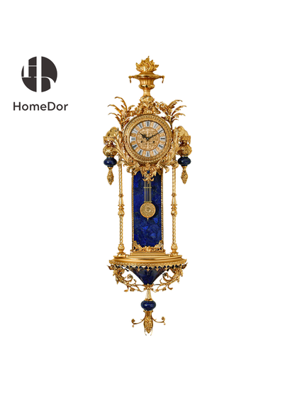 HomeDor × FH&Home | Rococo Malachite/Lapis Lazuli Wall Clock