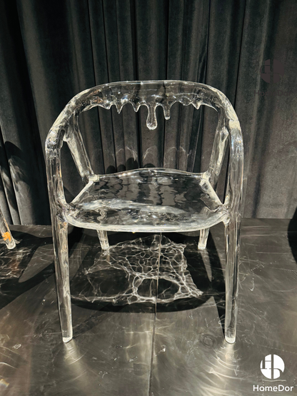 Modern Art Design Landscape Transparent Glacier Crystal Chair by Gordon Gu