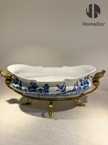 Blue Willow Chinoiserie Ormolu Collection