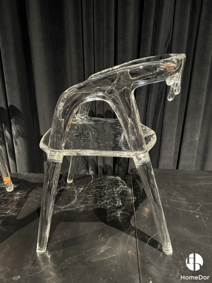 Modern Art Design Landscape Transparent Glacier Crystal Chair by Gordon Gu