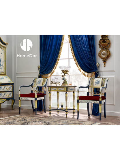 HomeDor Tropical-Themed Peacock Palm Crystal Fruit Bowl