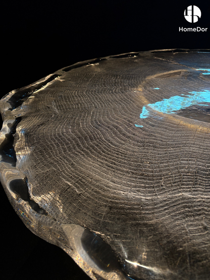 Luxury Tree Grain Glacier Crystal Artistic Table Set by Gordon Gu