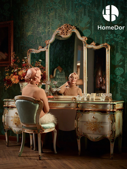 HomeDor Jardin de Versailles Series Vanity Desk / Dressing Table