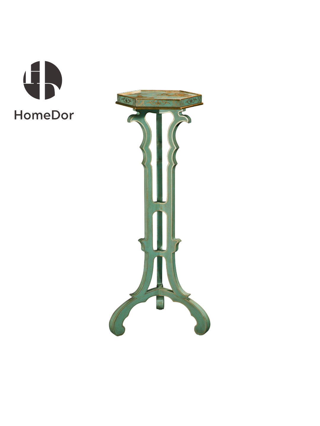 HomeDor × FH&Home | Marlene Series Turquoise French Curve Pedestal