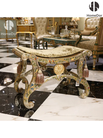 كرسي هوم دور ذو أرجل منحنية أنيقة بنمط صيني