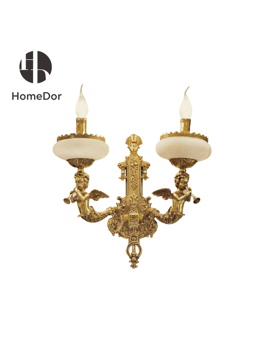 This wall sconce is a wearable work of art, designed to be the focal point of grand entryways, formal dining rooms, or stately hallways, infusing every space with the lavish charm of 18th-century French design.