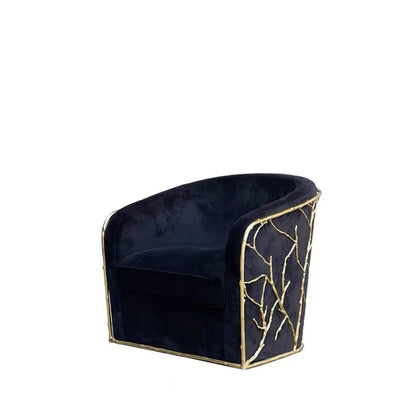 HomeDor Luxury Crafted Brass Branches Sofa Chair