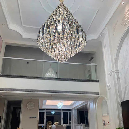 HomeDor Premium Multi-tiered Honeycomb Chandelier for Grand Hall/Staircase/High-ceiling Living Room