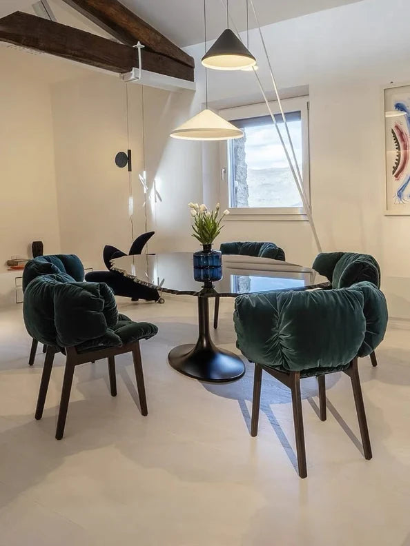 HomeDor Italian Velvet Dining Chair