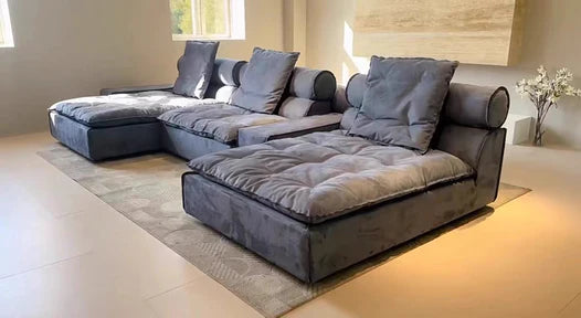 HomeDor Modern Soft Mint Cloud Sofa