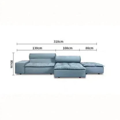 HomeDor Modern Soft Mint Cloud Sofa