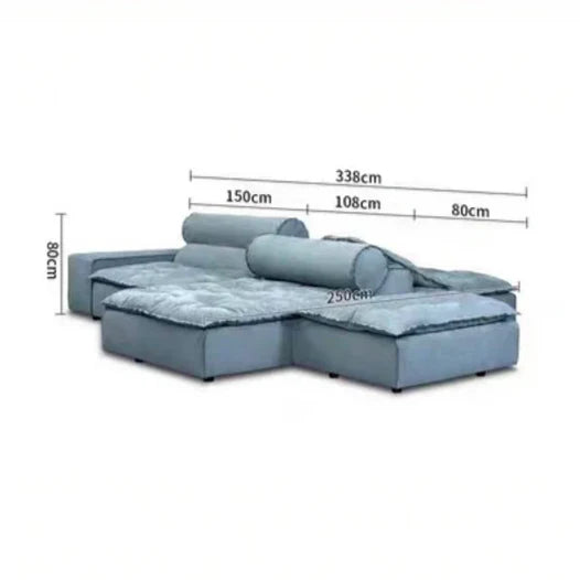 HomeDor Modern Soft Mint Cloud Sofa