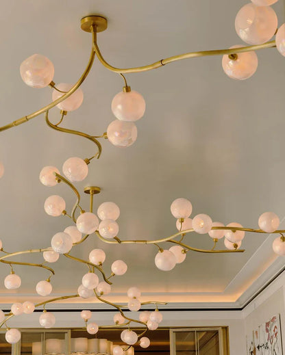 HomeDor Modern Hand-blown Glass Globes Chandeliere
