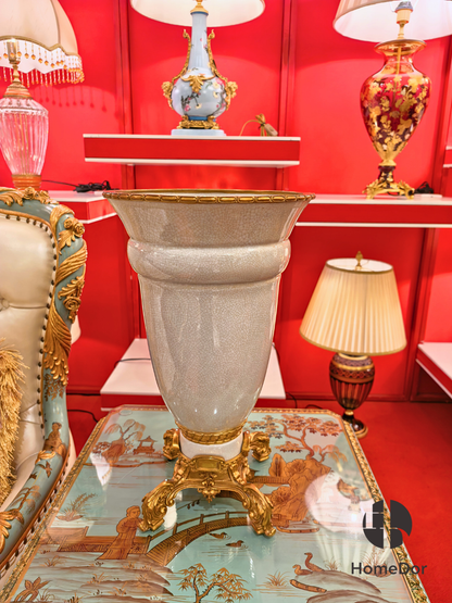 Imperial Ivory Crackle Vase
