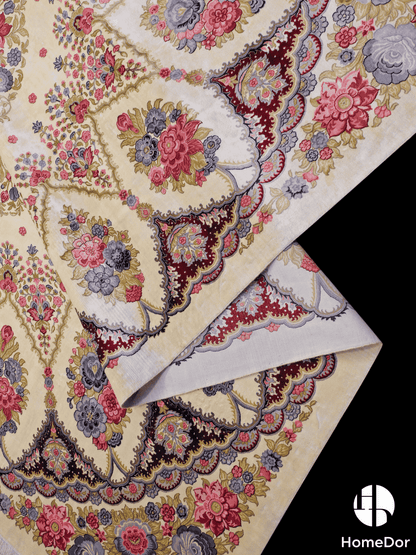 Kashmir Handmade Mulberry Silk Vibrant Floral Pattern Rug 272cm × 363cm2