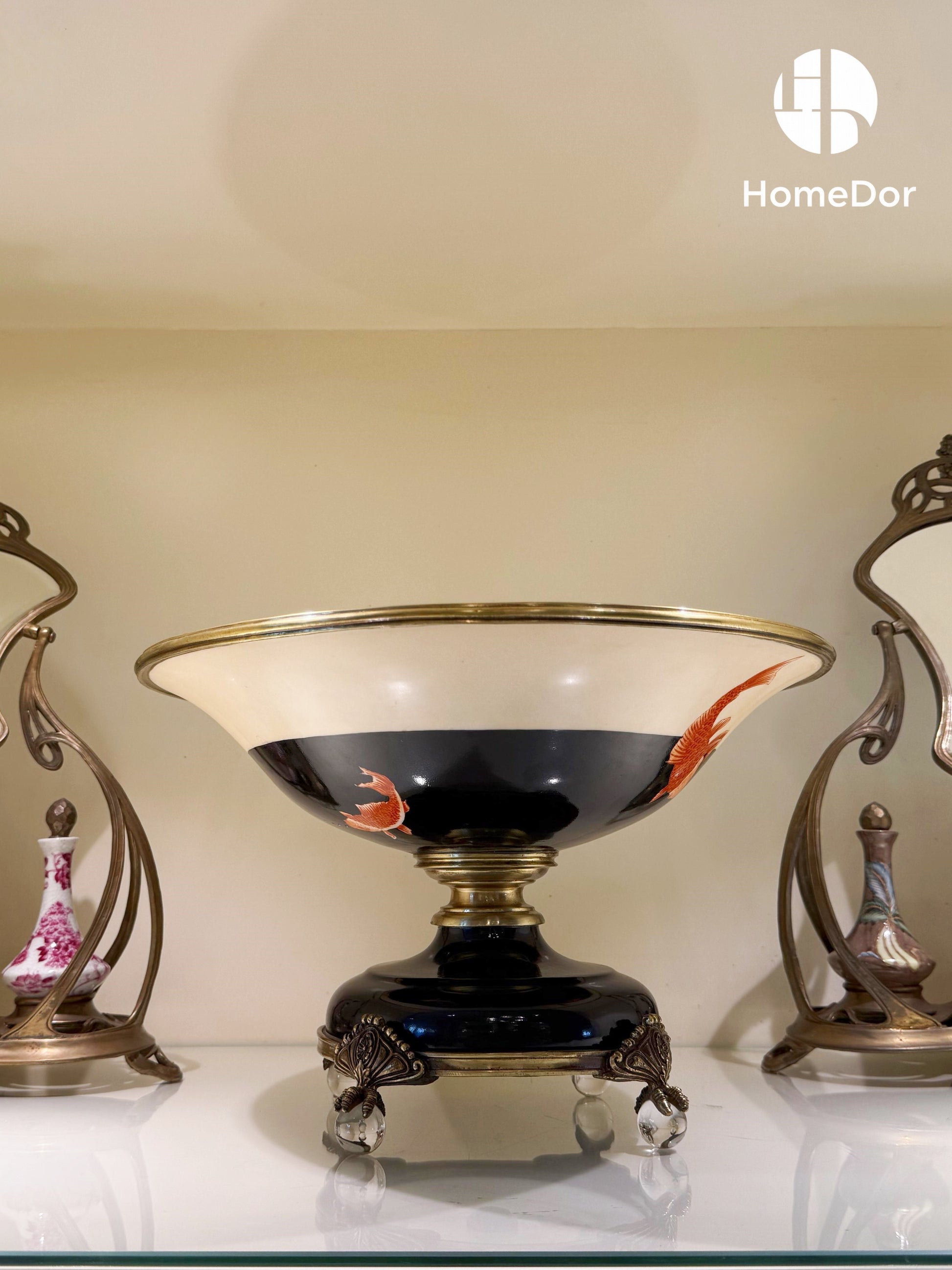 HomeDor × FH&Home | Koi Fish Decorative Fruit Bowl