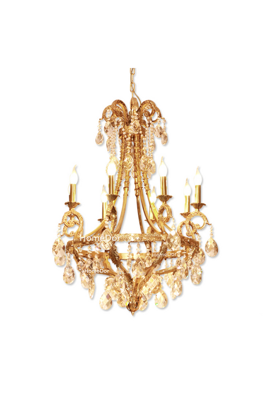 HomeDor × FH&Home | Baroque-Inspired Classic Luxury Brass Chandelier