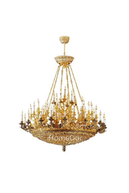 HomeDor × FH&Home | European Palace-inspired Grandeur Brass Chandelier