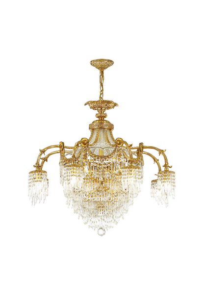 HomeDor × FH&Home | Baroque Imperial Cascade Crystal Chandelier