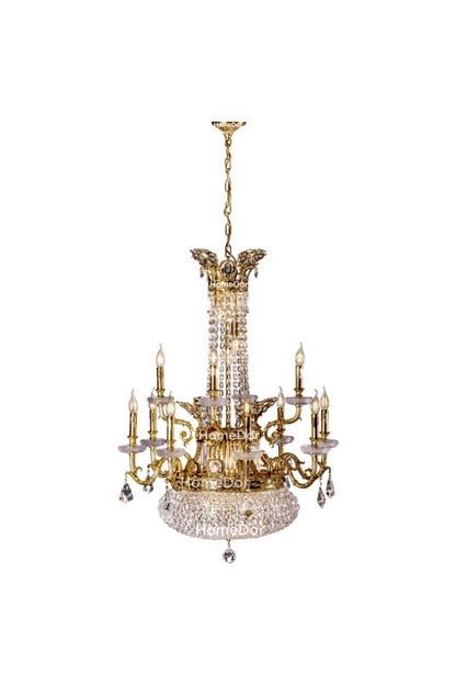 HomeDor × FH&Home | Baroque Empire Candle Light Crystal Chandelier