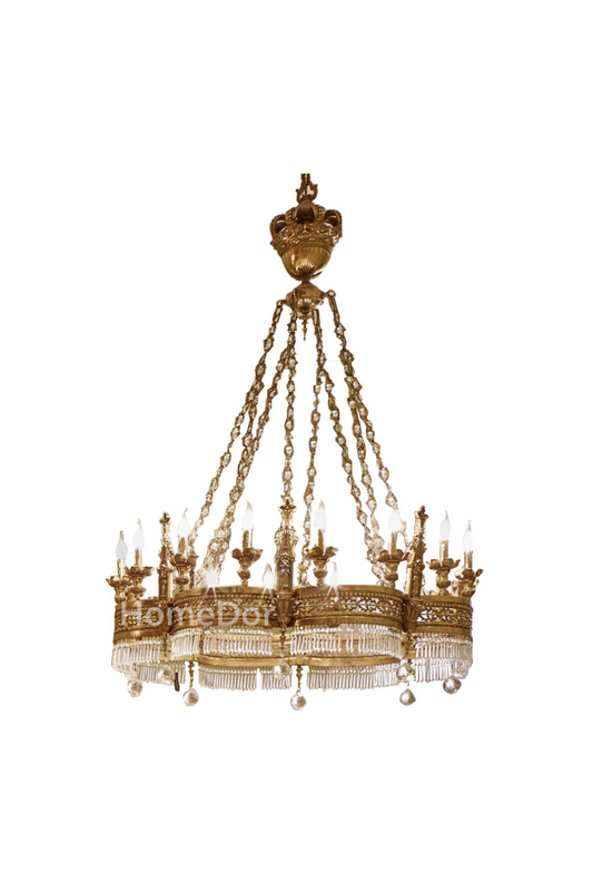 HomeDor × FH&Home | Vintage  Luxury Baroque Style Crown Chandelier