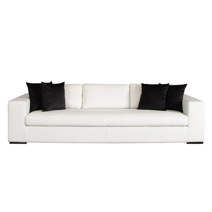 HomeDor Minimalist White Sofa